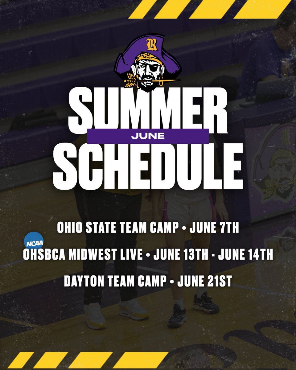 Lady Raiders are putting in work this summer! 🏴‍☠️ Catch us competing at Ohio State Team Camp, OHSBCA Midwest Live, and Dayton Team Camp as we sharpen our skills and build chemistry. 🔥
Locked in all June long the grind doesn't stop! 💜💛 #RaiderPride #SummerHoops #BuiltNotBorn