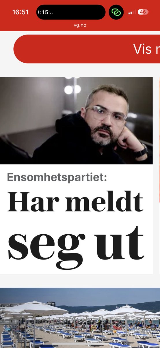 Må nesten være definisjonen på ensomhet..