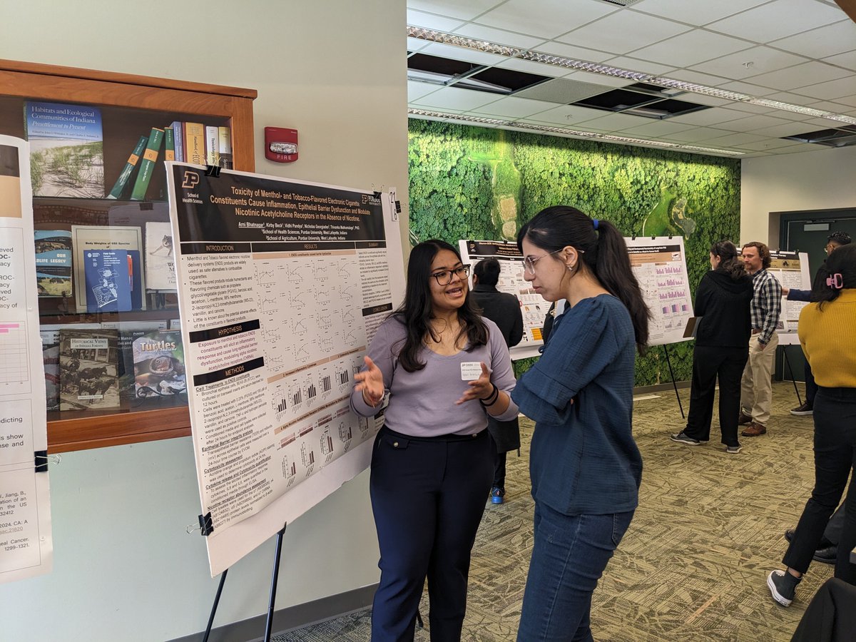 PurdueHSCI's tweet image. Today we're celebrating Arni Bhatnagar, an undergraduate in Dr. Thivanka Muthumalage's lab for winning 3rd place in the @PurdueHHS Life Inspired Week Research Poster Competition! Congratulations, Arni!
#Boilermaker #MySmallStep #Toxicology #PurdueTox #Purdue #research #college