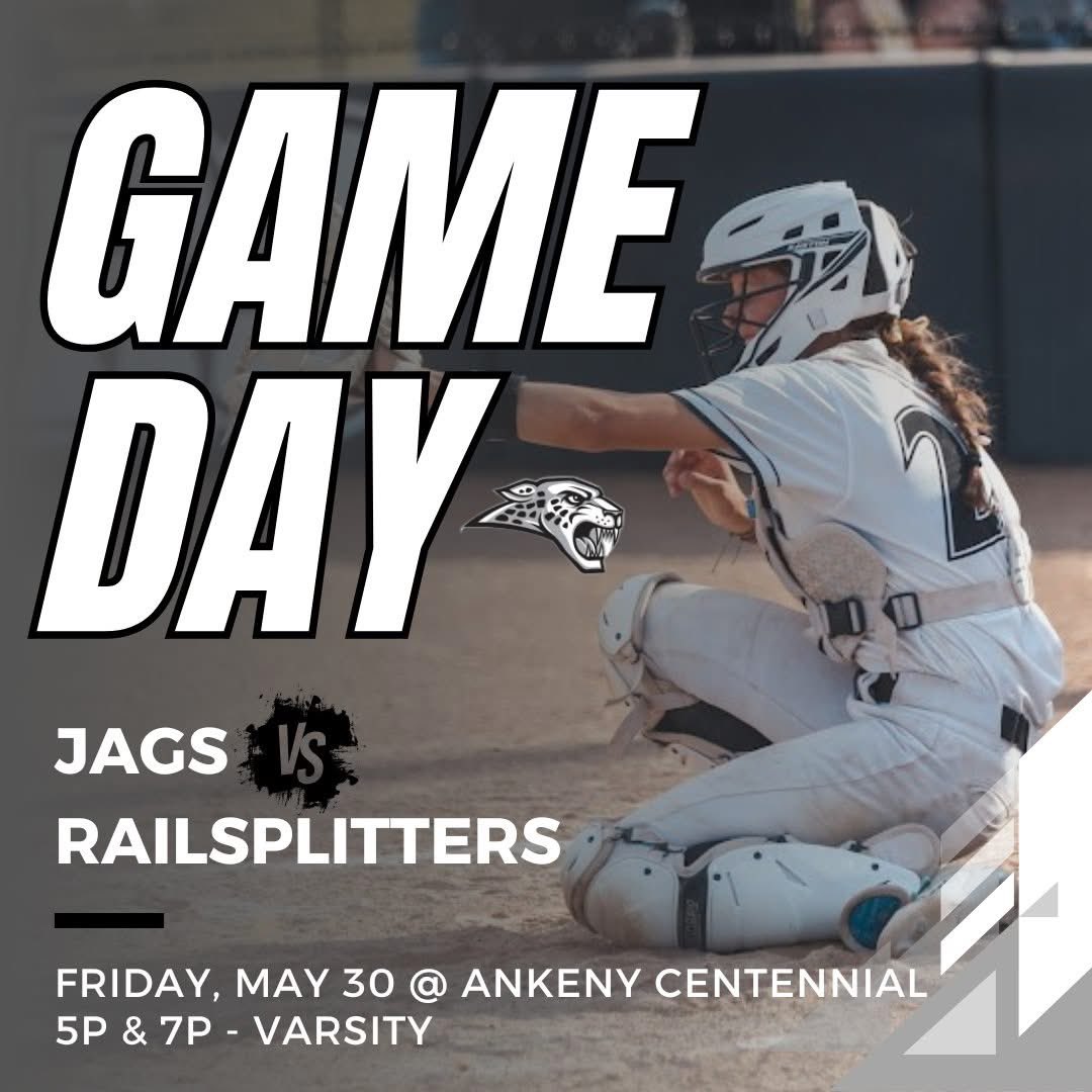 We've been waiting *not so patiently* for our HOME OPENER &amp; it's finally time! 🖤 Join us TONIGHT as the JAGS take on the Railsplitters in a Varsity doubleheader. 🐾🥎

🆚 Lincoln 
⏰ V - 5 &amp; 7
🏟️ ACHS
📺 youtube.com/live/05pmf8paT… 
💵 Tickets available on Bound