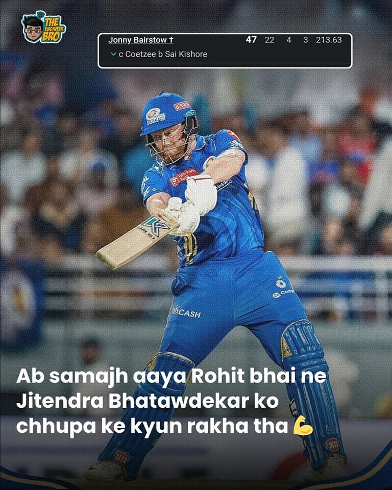 Jitendra Bhatawdekar did his part very well 🔥😂😂
#MumbaiIndians