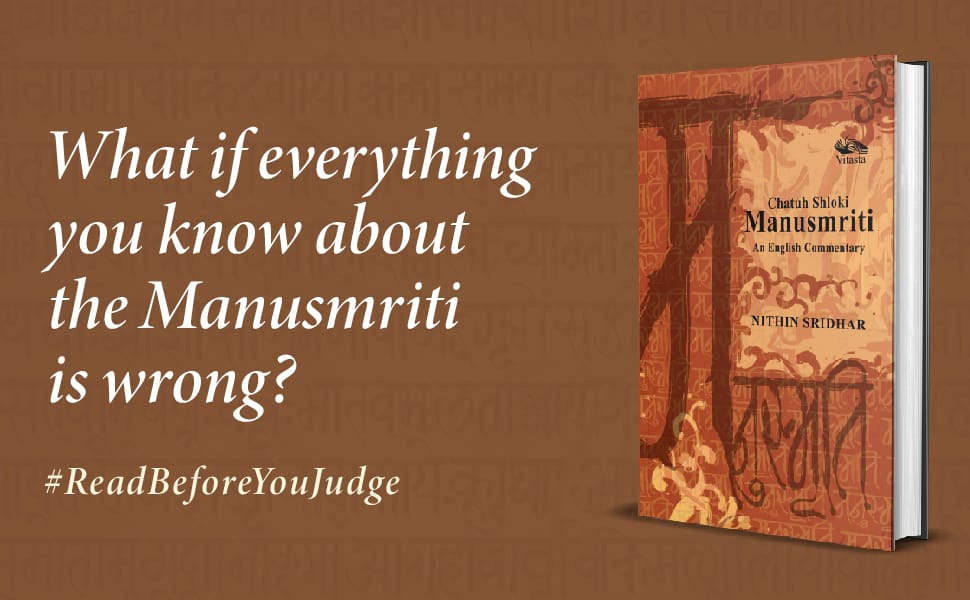 Vitastapublish's tweet photo. Misquoted. Misunderstood. Misjudged. It’s time to read the Manusmriti as it was meant to be. #ReadBeforeYouJudge

@nkgrock 

Order Now!
https://t.co/nMLfR4zt6U
.
https://t.co/zLpqBQD9HG

#Manusmriti #ChatuhShlokiManusmriti #vitastapublishing #books https://t.co/tt9pSNNtg9