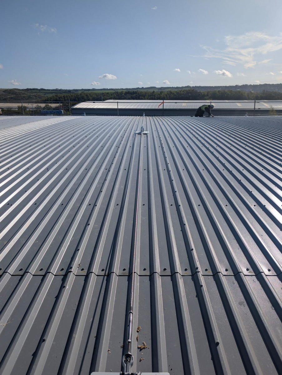 RostekUKLimited's tweet photo. A Horizontal Lifeline System installed at Markham Vale, Chesterfield, for @UKWSolutions . This installation is Rostek UK's commitment to providing reliable Fall Restraint solutions that ensure worker safety at height across various industries and structures. 
#workingatheight https://t.co/VHJmq7oHUI