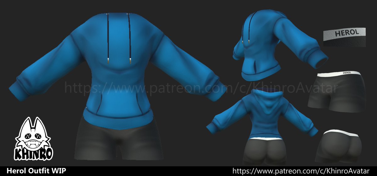 Khinro_Avatar's tweet photo. The next's outfit textures are ready :D

It's not perfect but it came out better than my last hoodie. I hope you'll like it as much as I do ! https://t.co/3ZCa3iE5xG