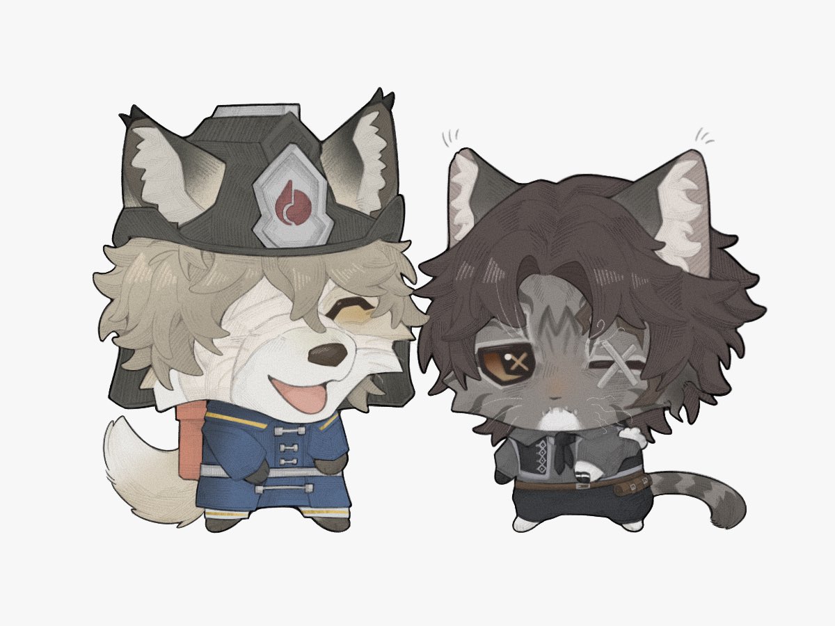 RaggedClouds's tweet image. #フロマティ #florimatt #火偶 #第五人格 
🦊 🐱