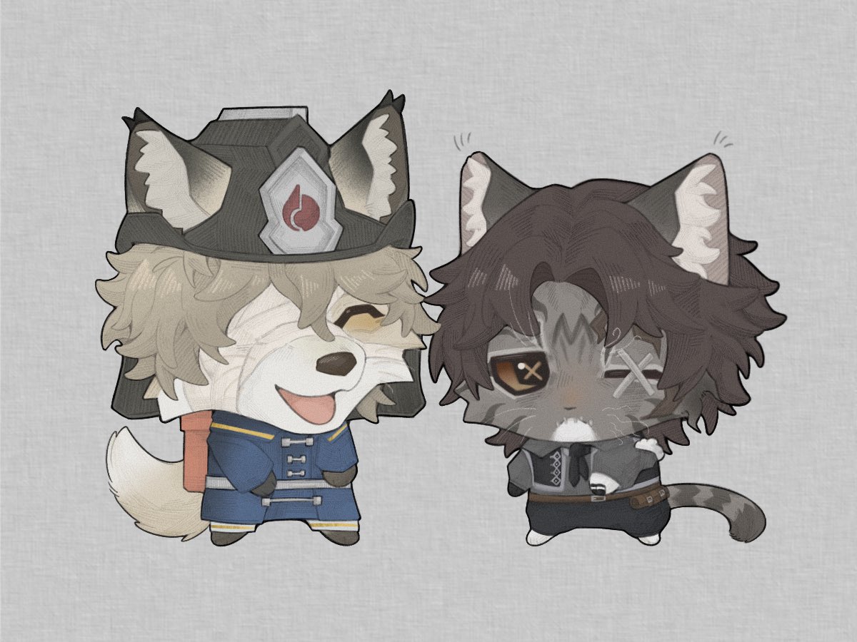 RaggedClouds's tweet image. #フロマティ #florimatt #火偶 #第五人格 
🦊 🐱