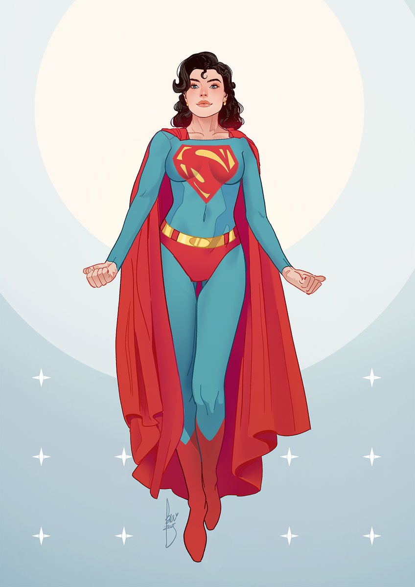 FabianaMascolo's tweet image. A commission of a #Superwoman set in the 1940s #DCcomics