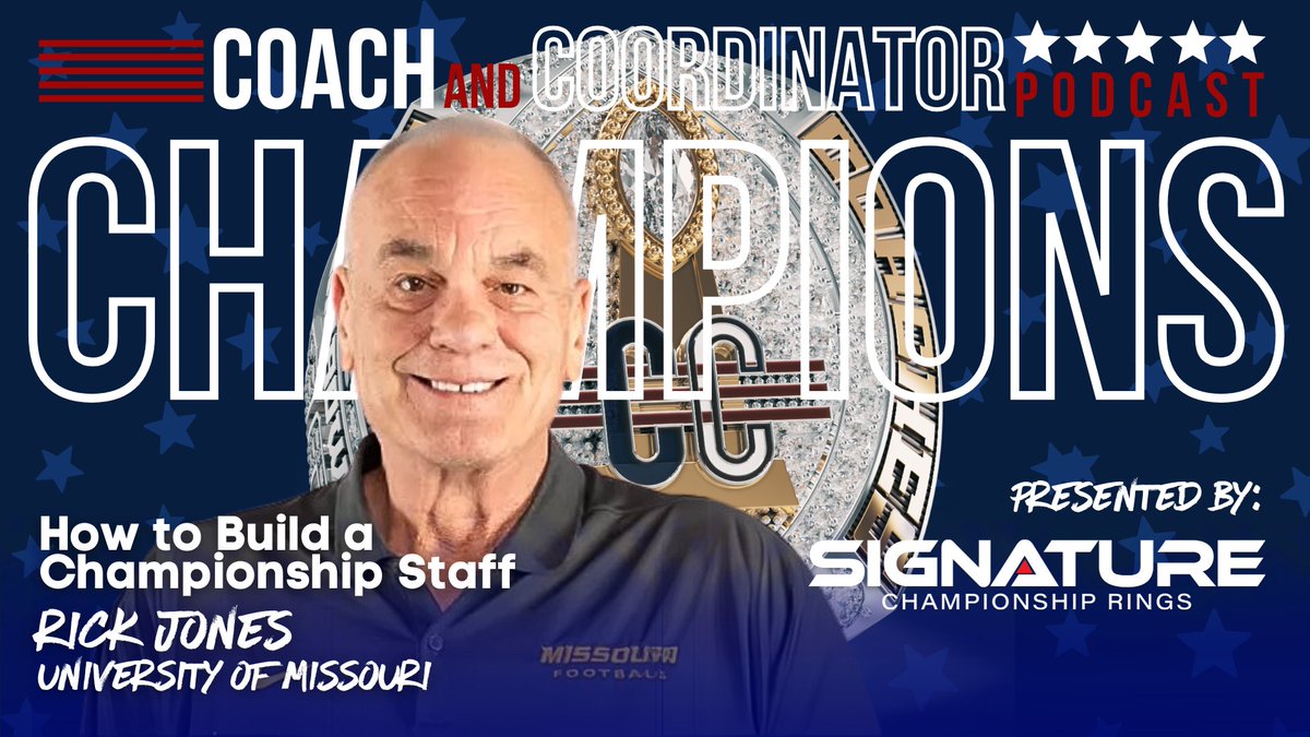 Keith Grabowski π Coach and Coordinator Network (@coachkgrabowski) on Twitter photo π Champions presented by <a href="/signaturerings/">Signature Championship Rings</a>
With over 3β£0β£0β£ wins and a legacy built on leadership, Coach Rick Jones knows what it takes to build a winning teamβon and off the field.
In this episode, <a href="/MZFBcoach/">Rick Jones</a> shares the principles that have shaped his career: hiring smart, π Champions presented by <a href="/signaturerings/">Signature Championship Rings</a>
With over 3β£0β£0β£ wins and a legacy built on leadership, Coach Rick Jones knows what it takes to build a winning teamβon and off the field.
In this episode, <a href="/MZFBcoach/">Rick Jones</a> shares the principles that have shaped his career: hiring smart,
