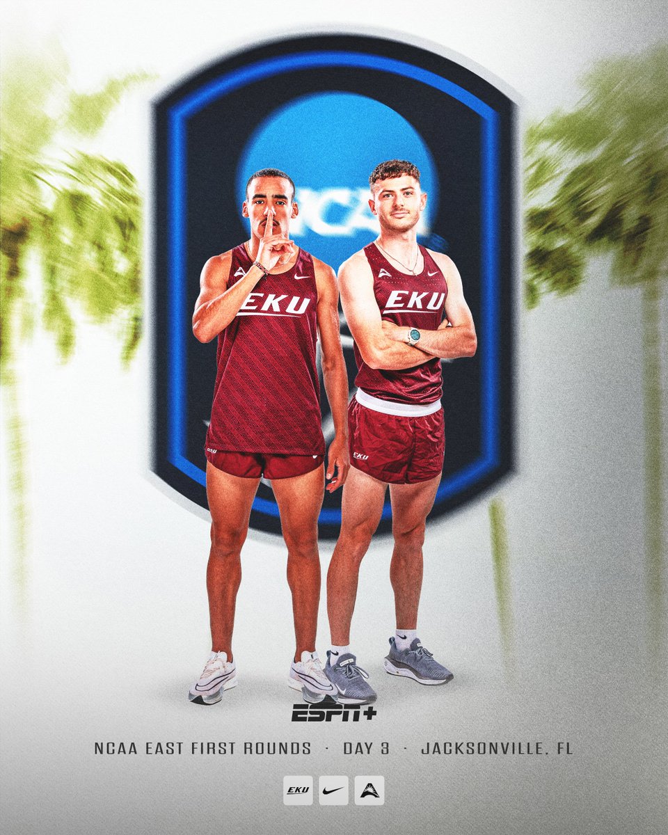 EKU XCTF (@eku_xctf) on Twitter photo ๐๐๐๐ ๐๐๐ฌ๐ญ ๐
๐ข๐ซ๐ฌ๐ญ ๐๐จ๐ฎ๐ง๐ - ๐๐๐ฒ 3๏ธโฃ
Two spots are on the line today for Taha Er Raouy and Kristian Imroth, starting at 5:15 p.m.!
๐๏ธ Jax Track at Hodges Stadium
๐ Jacksonville, Fla.
๐บ t.ly/zNLFh (ESPN+)
๐ t.ly/WTdw2
#GoBigE ๐๐๐๐ ๐๐๐ฌ๐ญ ๐
๐ข๐ซ๐ฌ๐ญ ๐๐จ๐ฎ๐ง๐ - ๐๐๐ฒ 3๏ธโฃ
Two spots are on the line today for Taha Er Raouy and Kristian Imroth, starting at 5:15 p.m.!
๐๏ธ Jax Track at Hodges Stadium
๐ Jacksonville, Fla.
๐บ t.ly/zNLFh (ESPN+)
๐ t.ly/WTdw2
#GoBigE
