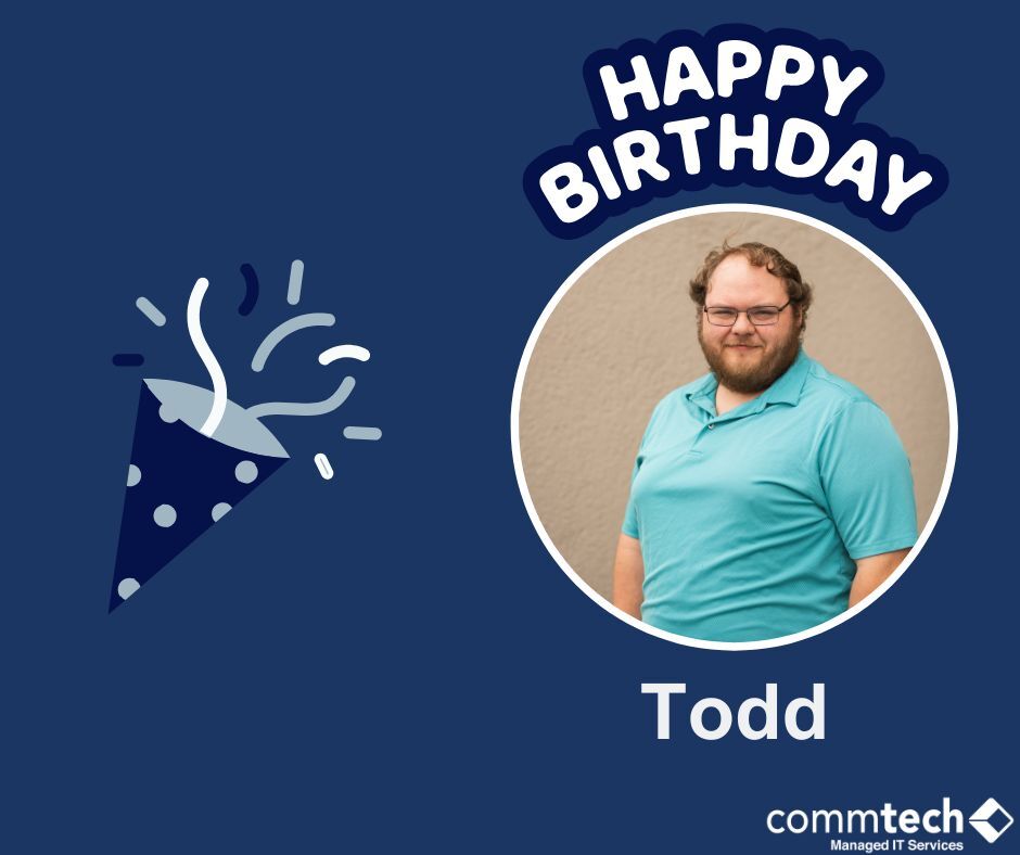 CommTechIT's tweet image. Happy Birthday, Todd! 🎈