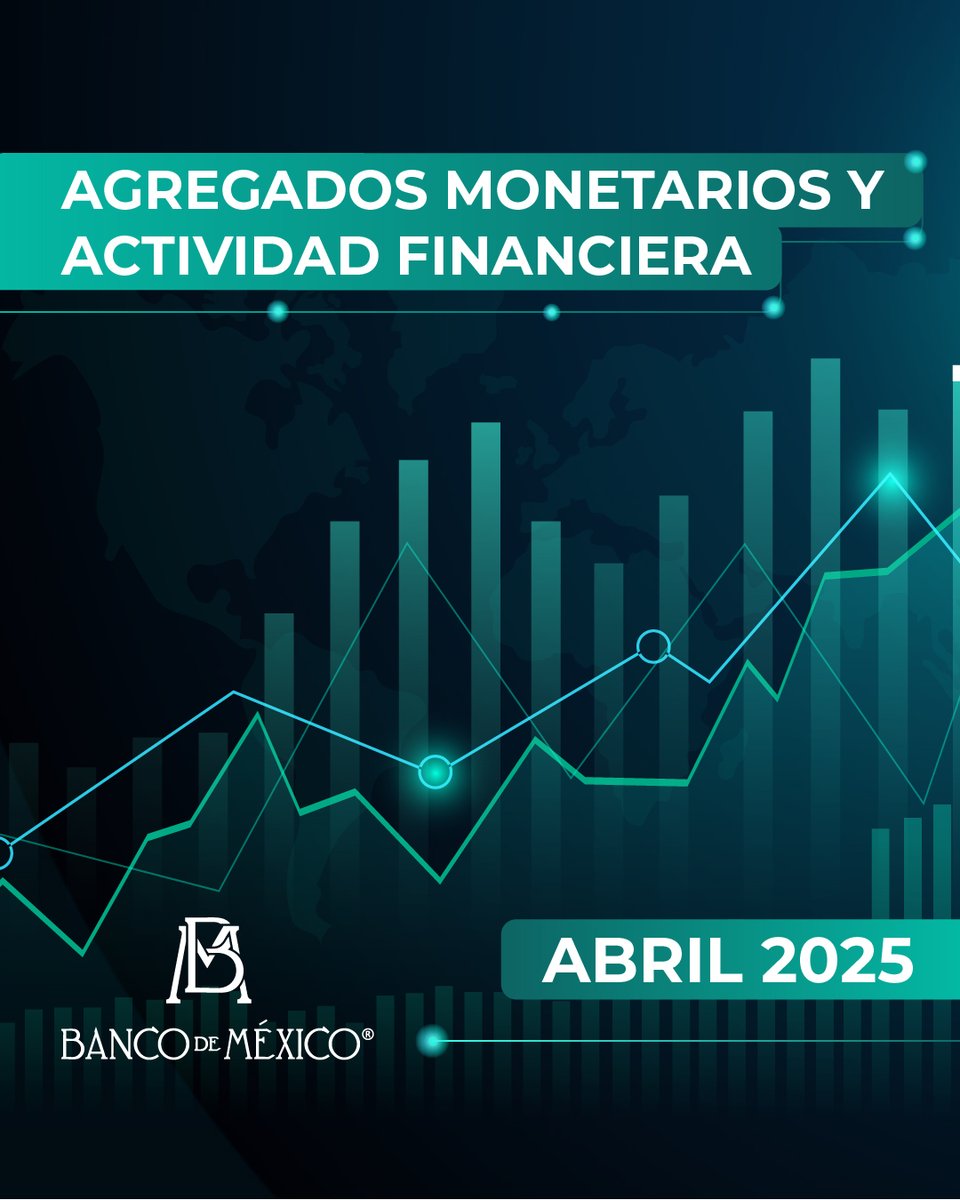 Consulta el comunicado sobre Agregados Monetarios y Actividad Financiera en abril de 2025 aquí: bit.ly/4hFvIyd