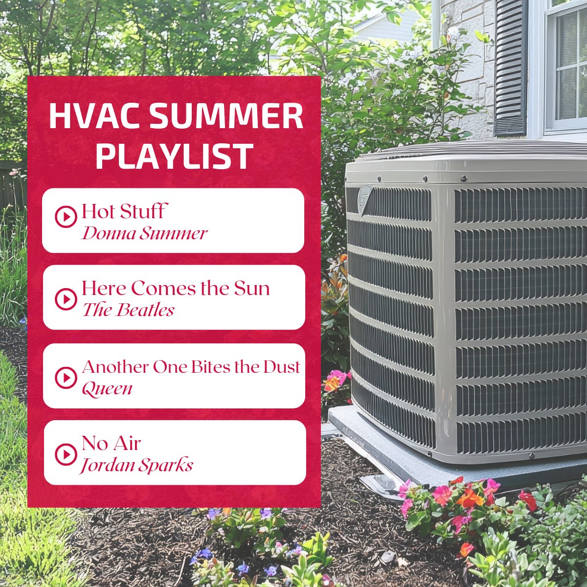 HVAC Playlist: Because your Summer deserves a soundtrack too. 😎❄️