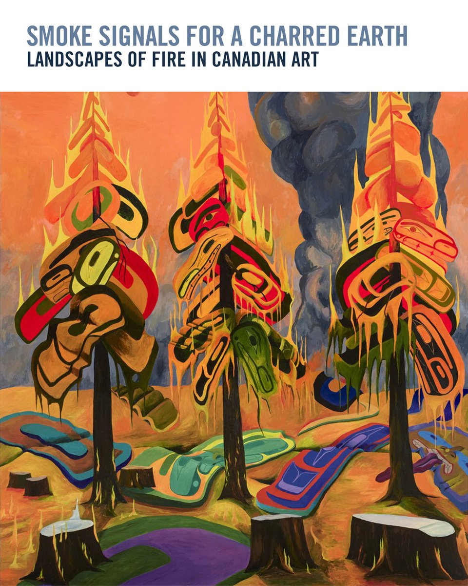 The frequency of wildfires in Canada are both a harsh spring ritual and a harrowing reminder of #ClimateChange. In this week’s newsletter we take a look at artists whose works transform wildfires into symbols of destruction and renewal. aci-iac.ca/newsletters #CanadianArt