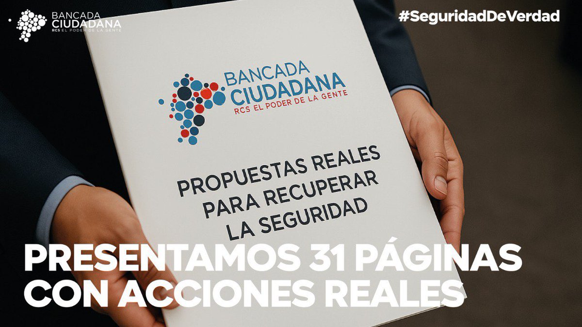 #BancadaCiudadanaPropone 
#SeguridadDeVerdad

#BancadaCiudadanaPropone 31 páginas de reformas a fondo: artículos redactados con rigor, propuestas responsables y bien fundamentadas para enfrentar el crimen con inteligencia, legalidad y respeto a los derechos humanos.
No nos