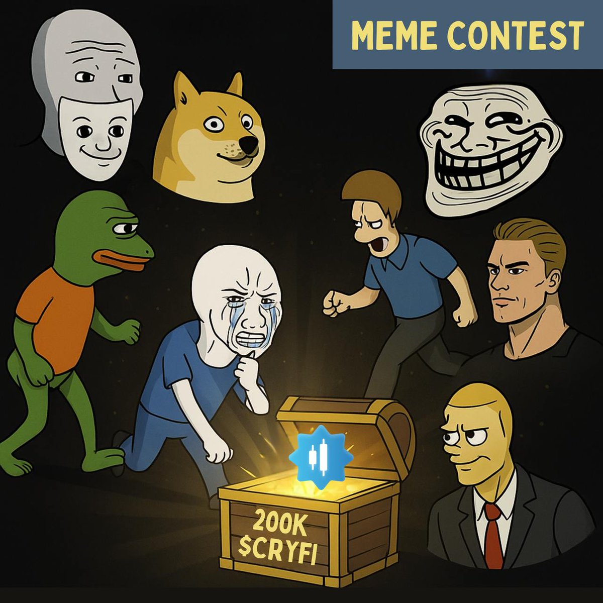 💰MEME CONTEST — 200,000 $CRYFI PRIZE
Think you're best at meme-ing? Prove it.

Post your best Cryfi meme (image or video) — anything goes.

🕒 48 hours
🏆 200K $CRYFI to the best creators
📌 Post in X and tag <a href="/Cryfi_app_/">Cryfi_app</a> + use $CRYFI
