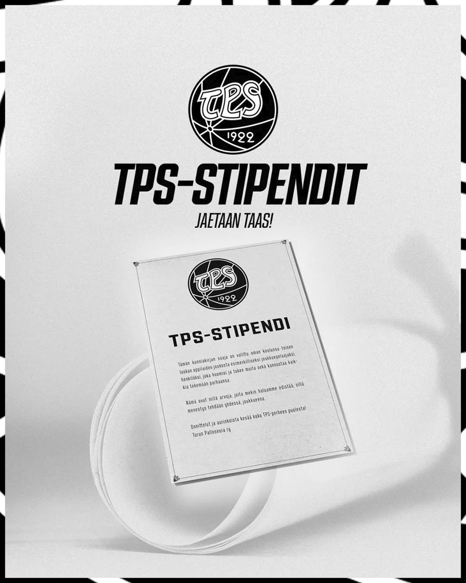 Tänään jaettiin jo neljättä kertaa TPS-stipendejä turkulaisissa kouluissa. 

Stipendi myönnetään toisen luokan oppilaalle, joka on osoittanut esimerkillistä yhteishenkeä, tsemppaamista ja muiden tukemista – samoja arvoja, joita TPS haluaa vaalia. Onnittelut!

#HCTPS #Turku #Liiga