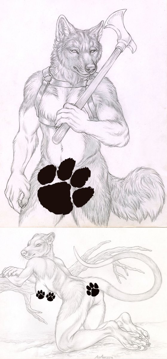 Two more volumes wonderful of the MENAGERIE art book series by <a href="/rukiscroax/">Rukis</a> are now available. Countless species, sometimes alone, sometimes as couples, in provocative poses and playful settings.😍