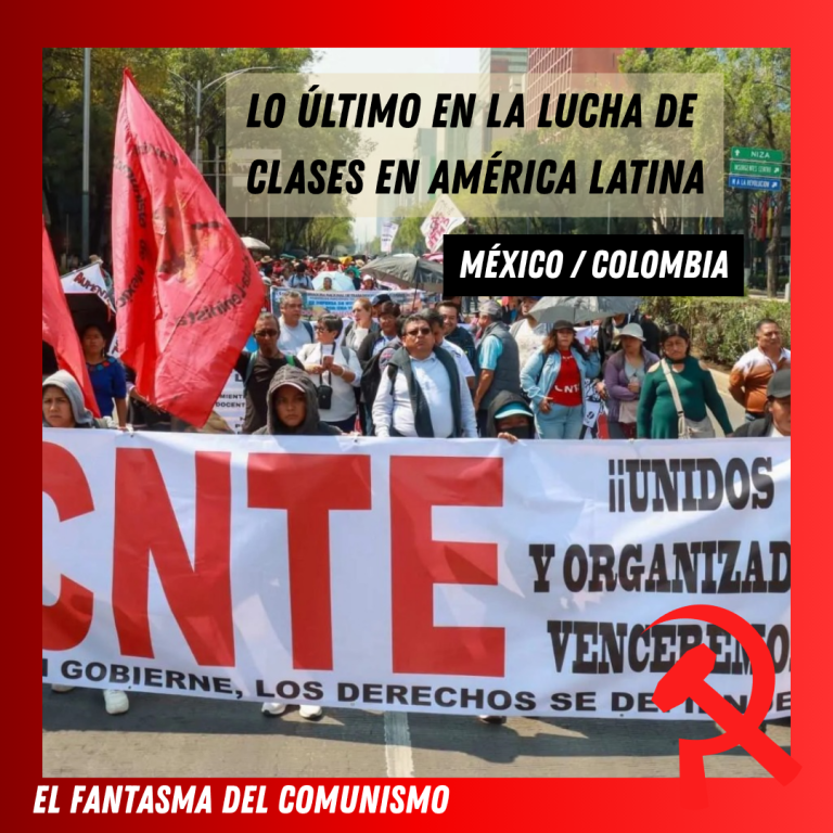 marxistJorge's tweet photo. 🎙️En el Fantasma del comunismo conversamos con Adrián Alvarado, integrante de la CNTE y de la OCR @marxismomx acerca de la lucha del magisterio en México, y con Juan Conde de @ColombiaMarxis sobre el paro nacional por la reforma laboral en Colombia. 
https://t.co/TbbpxEirhm https://t.co/15nYqDhQvn