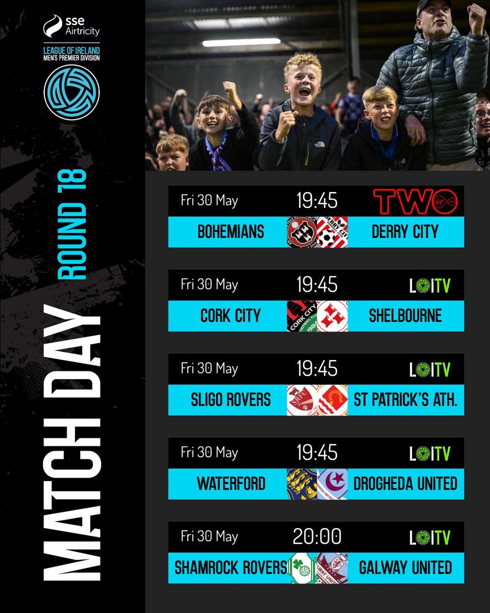 🇮🇪18eme journée de championnat.

🔥En Irlande, le football ne prend pas de vacances l'été : la saison s'étend de février à novembre !