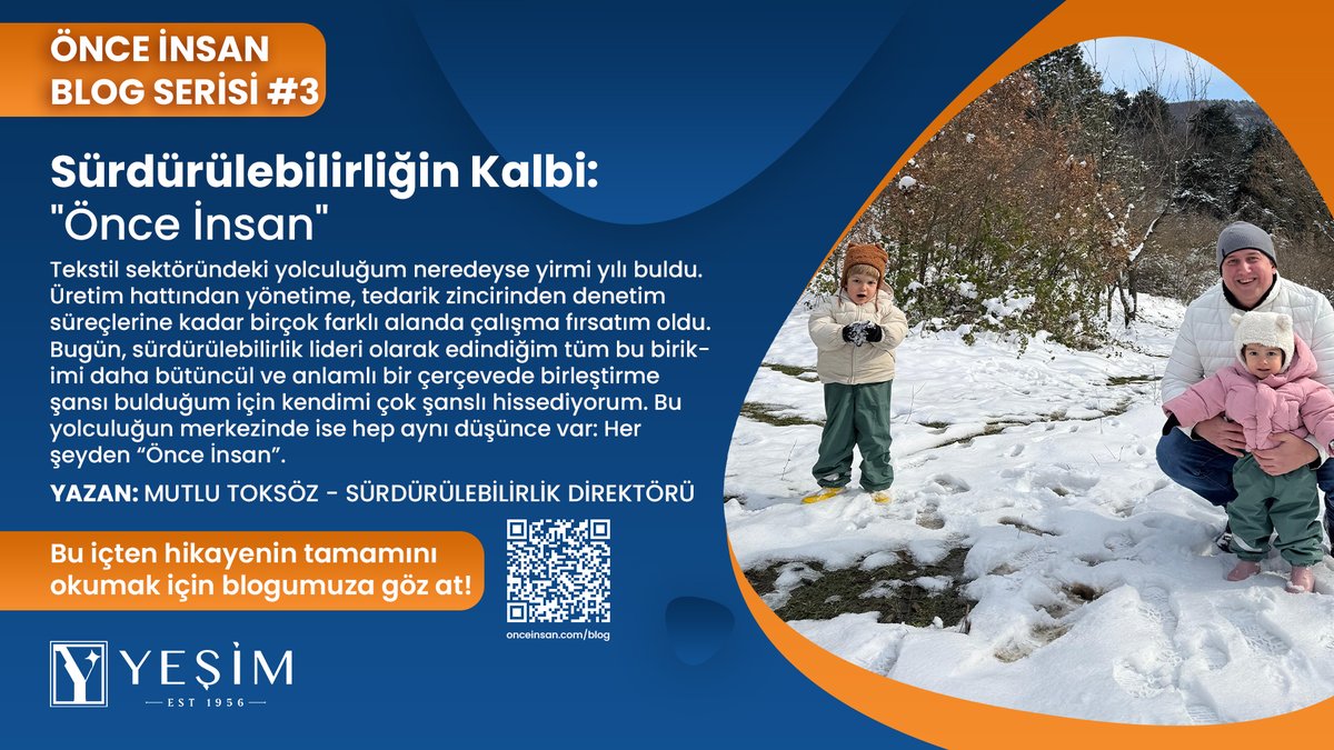 Yeni blog platformumuzun üçüncü yazısında, sürdürülebilirlik yaklaşımımıza insan merkezli bir pencereden bakıyoruz.
Sürdürülebilirlik Direktörümüz Mutlu Toksoz'ün kaleme aldığı yeni blog yazımızı okumaya onceinsan.com'a davetlisiniz...
onceinsan.com/surdurulebilir…