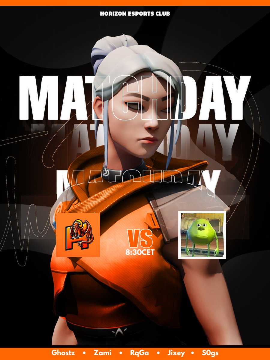 ‍ 🐦VALORANT GAME DAY🐦

<a href="/EVCtournaments/">EVC</a> 

<a href="/RqGaFPS/">RqGa</a> 
<a href="/KawaiiZami/">Zami</a> 
<a href="/s0gsval/">s0gs</a> 
<a href="/Ghostzzzzzzzzzx/">Ghostz</a> 
<a href="/JixeyVAL/">Jixey</a> 

Coach: <a href="/Amarumvlr/">Talgat</a> 
Manager: <a href="/DymaVal/">Dyma</a>

🆚<a href="/EnrikVALO/">Enrik</a> - Easties
🕣Match Time: 8:30CET 🔴twitch.tv/hrznesportsita