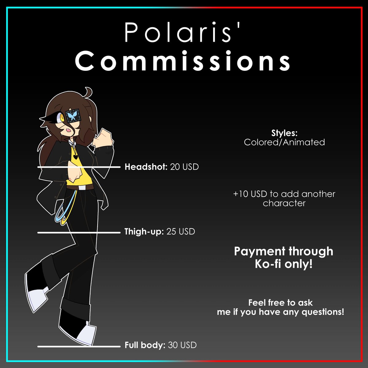 PolarisAnimates's tweet image. About time I make this. Any support is highly appreciated!
Kofi: ko-fi.com/polarisursa
Carrd: polarisursa.carrd.co/#comms
