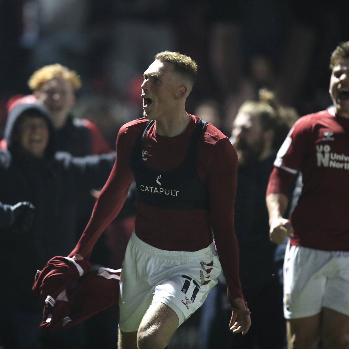 ntfc's tweet photo. 👏 Four brilliant years. Countless memories. A promotion. Thank you. 

Mitch, you will always be welcome at Sixfields. ❤️ 

@Mitchypins11 #ShoeArmy 👞 https://t.co/3HDhIAjHyp
