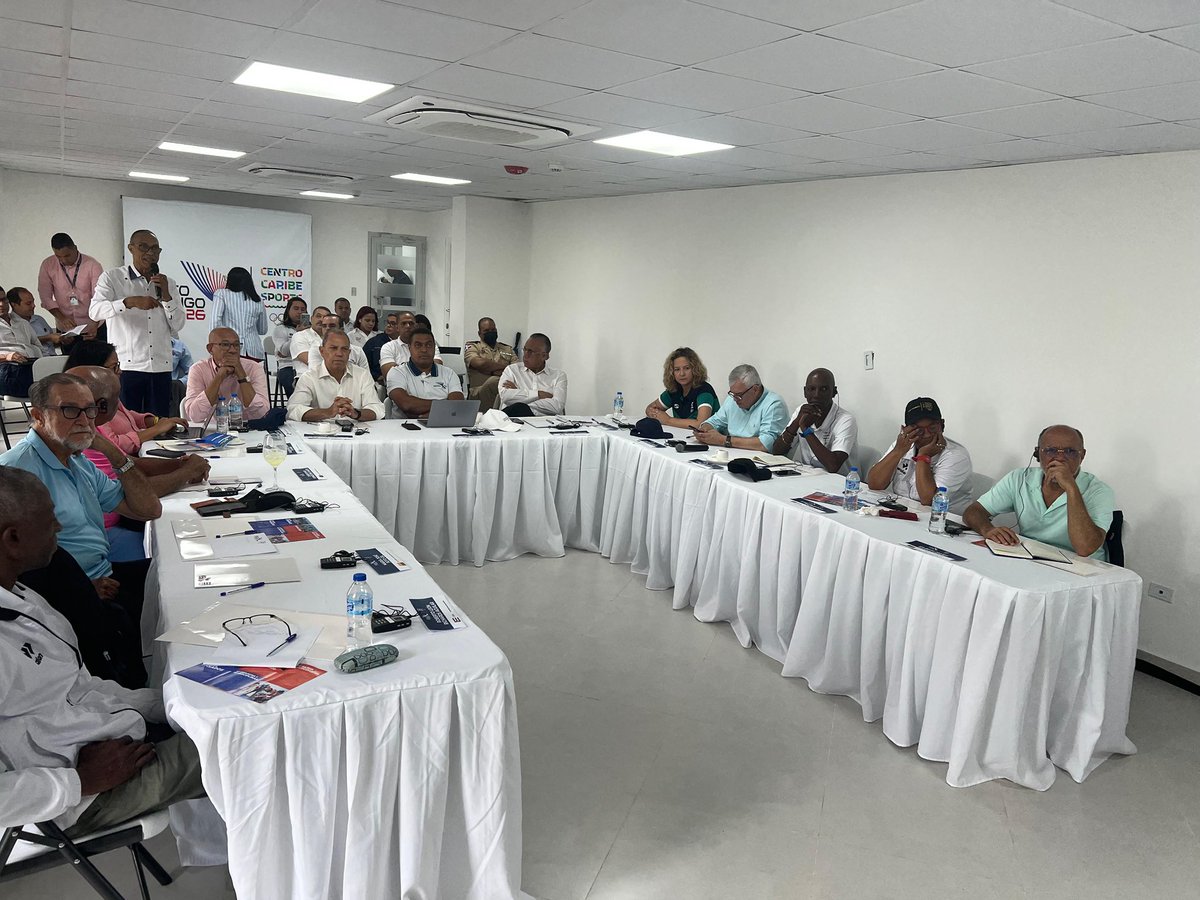 Comité Olímpico Dominicano (@colimdo) on Twitter photo El presidente del Comité Olímpico Dominicano, <a href="/GaribaldyBta/">Garibaldy Bautista</a> en su condición de 2º vicepresidente del Comité Organizador de los Juegos Centroamericanos y del Caribe, @sdq2026, está en la reunión que se lleva a cabo con el Comité Ejecutivo de @centrocaribes.
#santodomingo2026 El presidente del Comité Olímpico Dominicano, <a href="/GaribaldyBta/">Garibaldy Bautista</a> en su condición de 2º vicepresidente del Comité Organizador de los Juegos Centroamericanos y del Caribe, @sdq2026, está en la reunión que se lleva a cabo con el Comité Ejecutivo de @centrocaribes.
#santodomingo2026