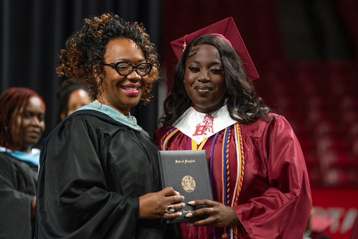 Here come the grads! Congratulations to Bladensburg High School's Class of 2025! #PGCPSProud #PGCPSGrads25