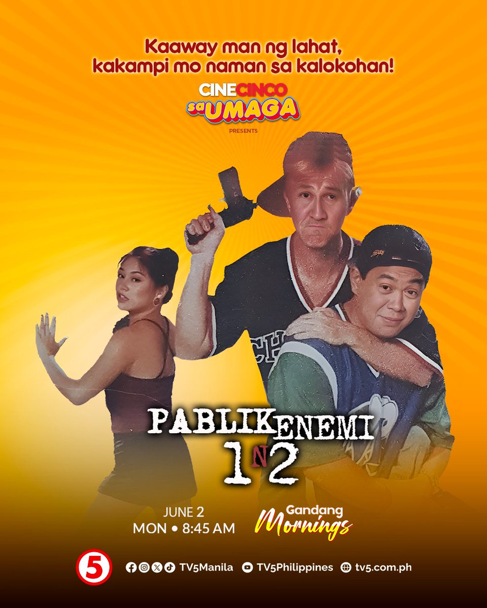 Anong gagawin mo kung makapulot ka ng maling maleta?

Panoorin ang comedic duo na sina Redford White at Dennis Padilla sa “Pablik Enemi 1 n 2: Aksidental Heroes,” sa #CineCincoSaUmaga, BUKAS, 8:45 AM, sa #GandangMorningsTV5!