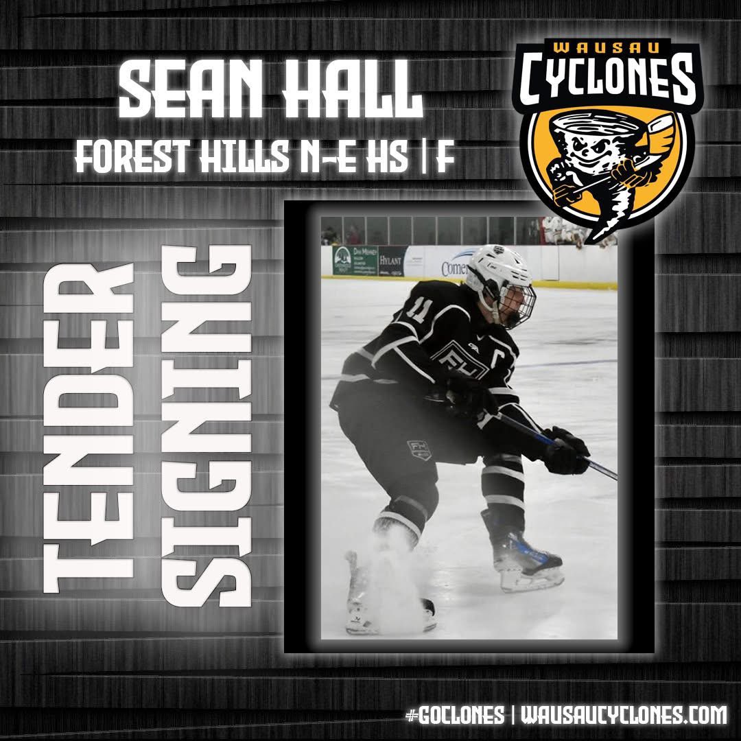 NEWS | Clones sign Sean Hall from Michigan to tender agreement. #welcometowausau

📰: wausaucyclones.com/hall