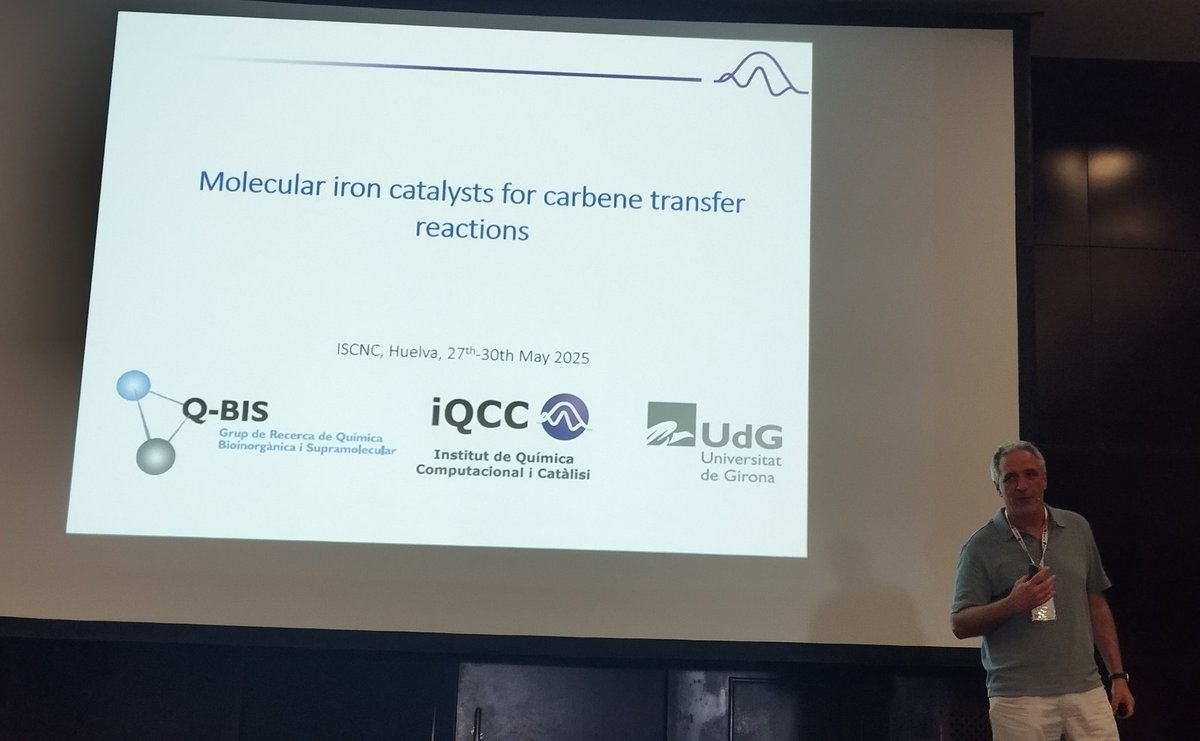 CIQSO Univ. of Huelva (@ciqso_uhu) on Twitter photo First lecture of last session
IL25 by Miquel Costas <a href="/MiquelCostas/">Miquel Costas</a> on iron catalalysts for carbene reaction
#ISCNC25 First lecture of last session
IL25 by Miquel Costas <a href="/MiquelCostas/">Miquel Costas</a> on iron catalalysts for carbene reaction
#ISCNC25