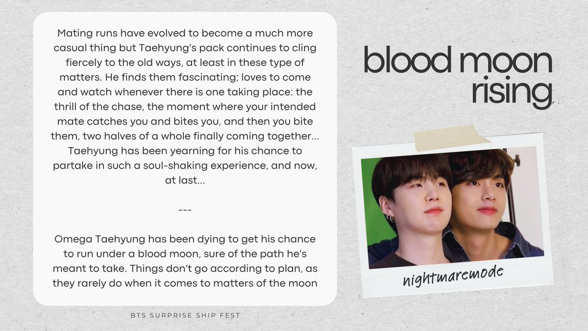 blood moon rising by <a href="/vmkfucker/">diego | fan account</a> 

🤍 Taehyung x Yoongi
🔗 archiveofourown.org/works/65311375

#TaegiAU