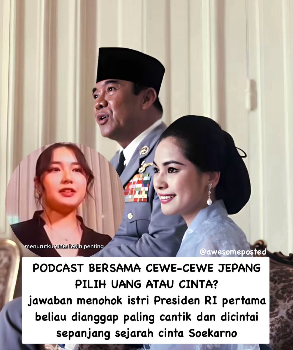 awesomeposted's tweet image. setuju ga sama pendapat ibu Dewi Soekarno? yang udah nikah kasih paham sama adik-adik yg blm menikah! 😂