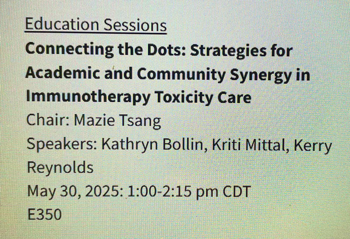 ASPIRE Community of Practice (@aspire_cop) on Twitter photo We couldn't be more excited to hear from <a href="/MazieTsangMD/">Mazie Tsang, MD, MAS, MS</a>, Kerry Reynolds, Kathryn Bollin and @kmittalmd today! Great #irAE #ASPIRE content at #ASCO25 @asco We couldn't be more excited to hear from <a href="/MazieTsangMD/">Mazie Tsang, MD, MAS, MS</a>, Kerry Reynolds, Kathryn Bollin and @kmittalmd today! Great #irAE #ASPIRE content at #ASCO25 @asco