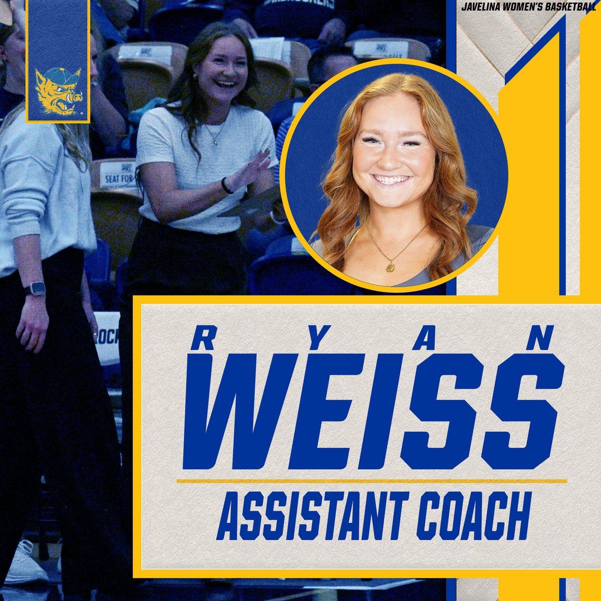 Javelina Womenโs Basketball ๐๐ (@javelina_wbb) on Twitter photo Welcome to the Ville!
We are thrilled to announce the addition of Ryan Weiss to the coaching staff as an Assistant Coach!
#javCOURAGE Welcome to the Ville!
We are thrilled to announce the addition of Ryan Weiss to the coaching staff as an Assistant Coach!
#javCOURAGE