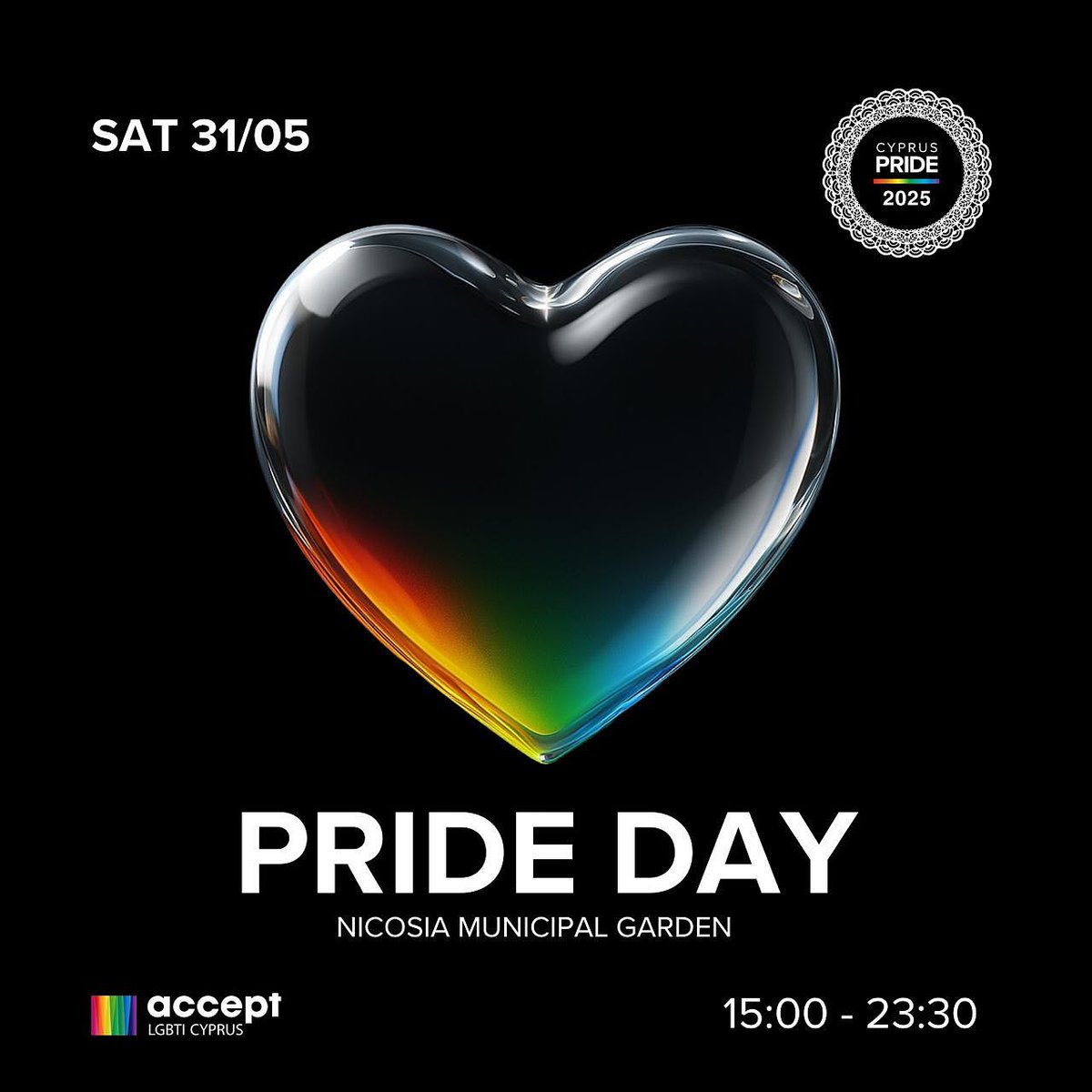 EUCYPRUS's tweet photo. CYPRUS PRIDE 2025🌈
TOMORROW Saturday 31/5 we will once again be proudly supporting the #CyprusPride.
The organisers @acceptcyprus encourage black attire.
We pledge our solidarity with the #LGBTQI+ community for a future where everyone can live safely & equally. https://t.co/srK9fgvmnU