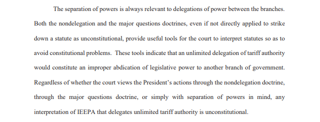 Much to like in the VOS Selections v. US decision. It signals that lower courts are following the Supreme Court's lead: Presidents can no longer count on tremendous deference from courts on statutory interpretation. And a pleasant surprise: the nondelegation doctrine is not dead.