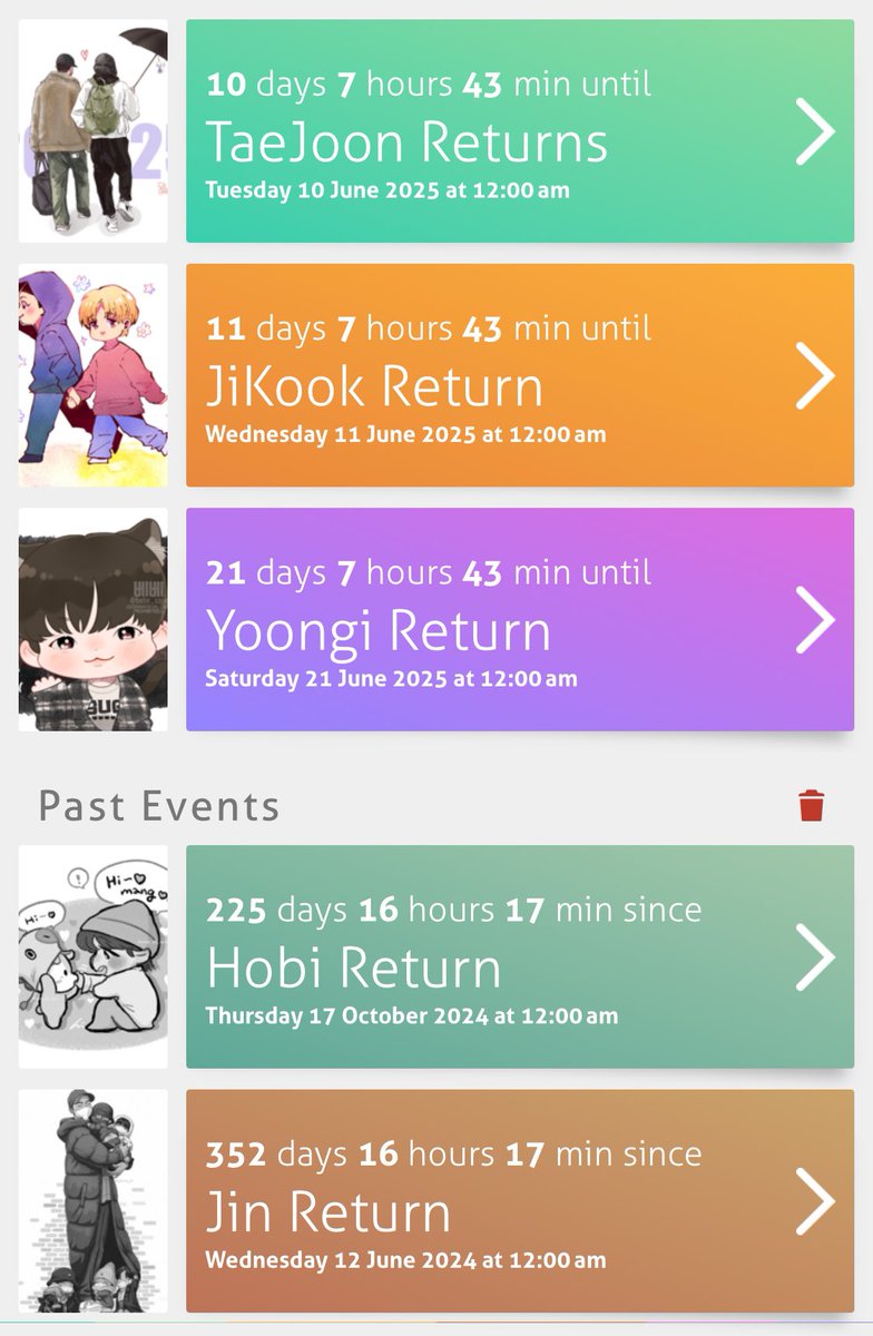 I can’t believe we’re this close. As a Feb ‘22 army I can’t wait to have our boys home and PROPERLY experience ot7, not these crumbs I’ve been clinging to for YEARS