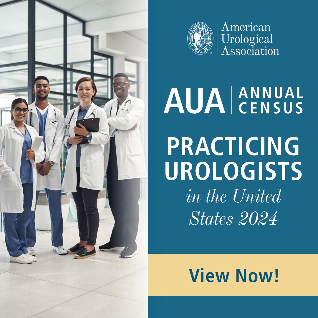 Just Released! 🚨 Check out the 2024 Census report! Provides clinicians, policymakers, payers and patients with important information about urologic providers' geographic distribution, demographic characteristics, education and training and patterns of urology practice. 

Learn