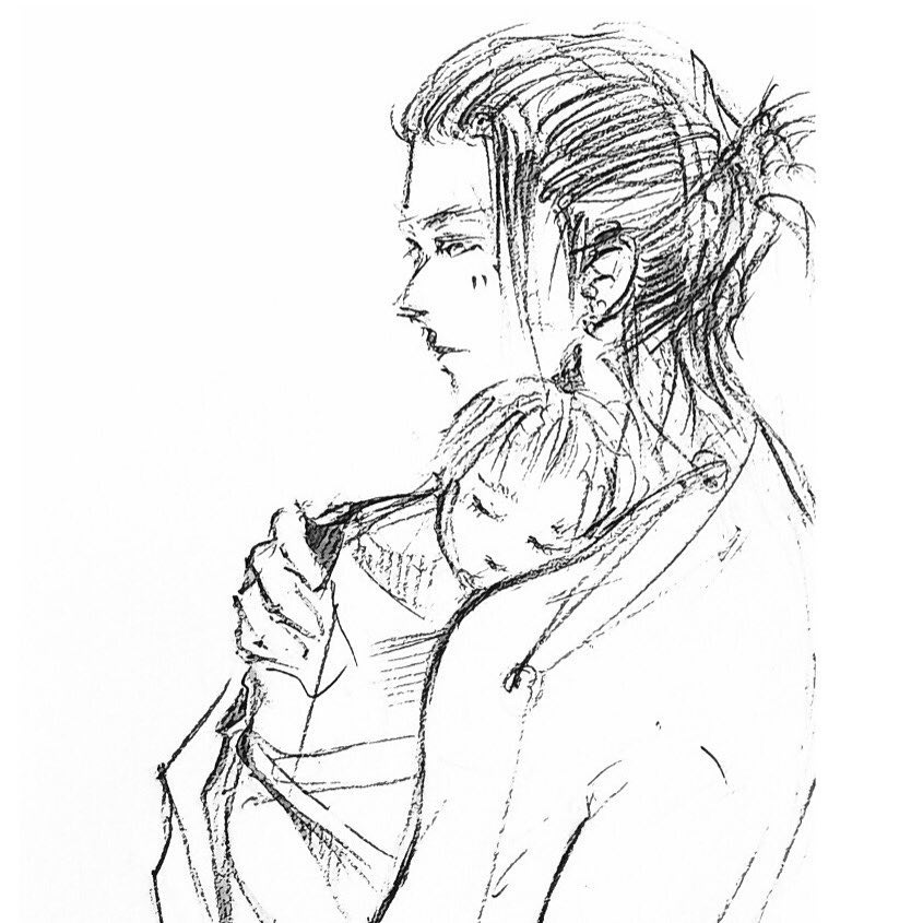 Fruit_15_wronG's tweet photo. I found two sketches of EH being parents that would have been perfect for EH Day
If you know the artists pleas credit in a reply
#ErenJaeger #HistoriaReiss #erehisu #EHFamily #エレヒス #Eren #Historia #AttackonTitan #進撃の巨人 https://t.co/bX3ivizVlp