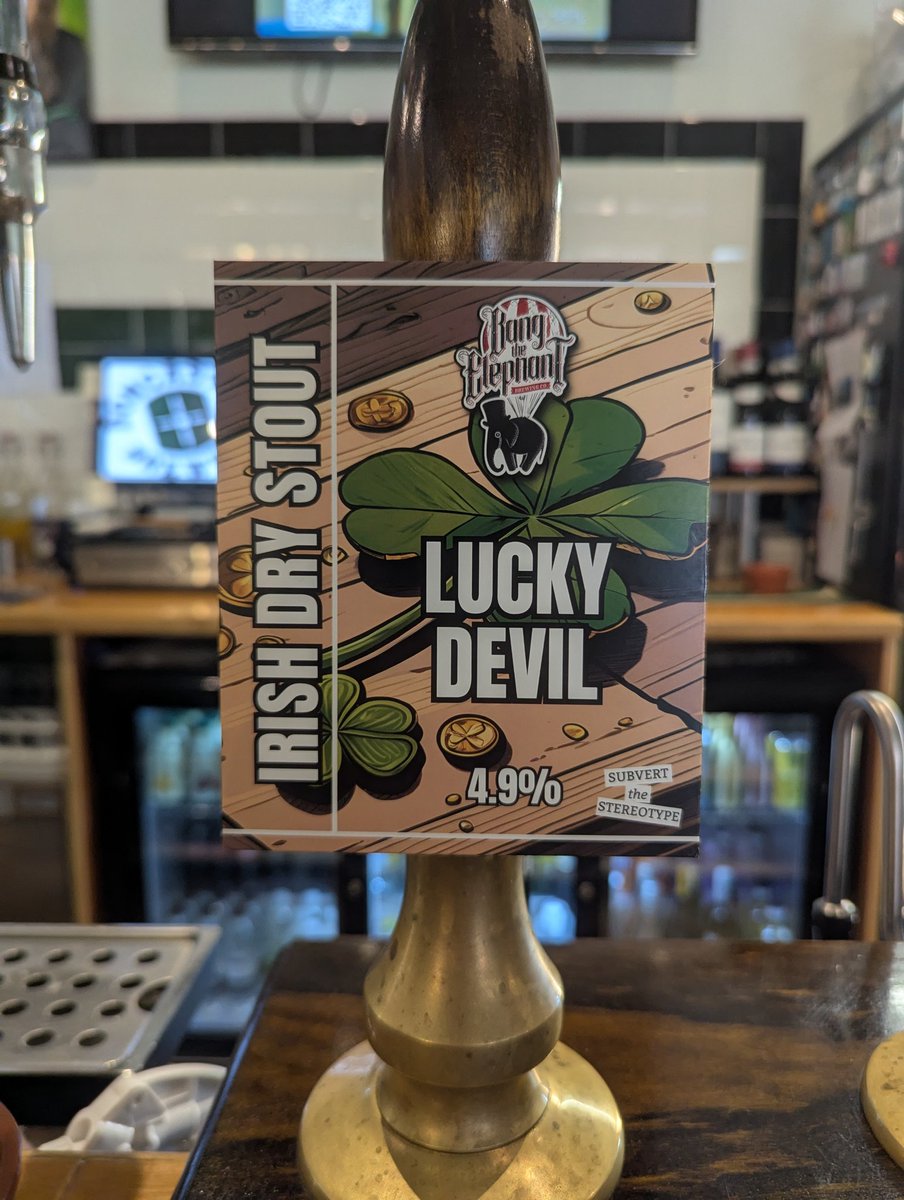 Doncaster Brewery (also to be found on bluesky) (@donnybrewery) on Twitter photo Fresh on the bar <a href="/BangTheElephant/">Bang The Elephant Brewing Co.</a> 'Lucky Devil' dry Irish stout 4.9%
<a href="/DoncasterCAMRA/">Doncaster CAMRA</a> <a href="/HullCAMRA/">Hull & EY CAMRA</a> <a href="/CampaignforPubs/">Campaign for Pubs</a> Fresh on the bar <a href="/BangTheElephant/">Bang The Elephant Brewing Co.</a> 'Lucky Devil' dry Irish stout 4.9%
<a href="/DoncasterCAMRA/">Doncaster CAMRA</a> <a href="/HullCAMRA/">Hull & EY CAMRA</a> <a href="/CampaignforPubs/">Campaign for Pubs</a>