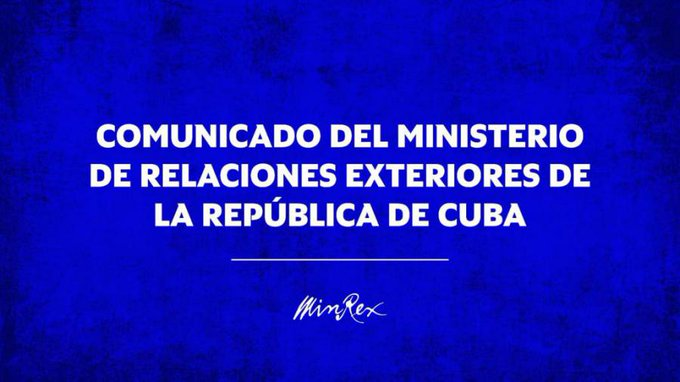 Cancillería cubana🇨🇺convoca a Encargado Negocios🇺🇸  en protesta❌conducta irrespetuosa.

La inmunidad de la que goza no puede ser utilizada como cobertura para actos contrarios a soberanía y el ordenamiento interno del país ante el cual está acreditado.

cubaminrex.cu/es/convoca-el-…