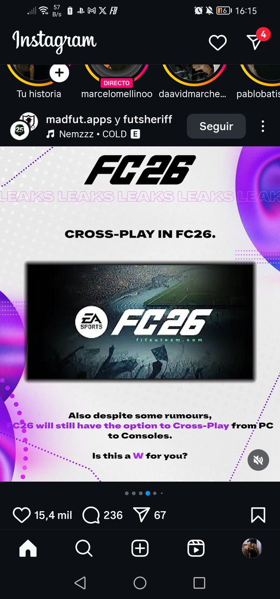 Veo mucha gente aún en dudas con el tema del croosplay de cara al año que viene. 👀🤨

El 15 de abril <a href="/FutSheriff/">Fut Sheriff</a> ya confirmo que, pese a los rumores, seguirá el croosplay en #EAFC26

Además de este post, ya ha publicado otras noticias del juego para el año que viene. 
👇