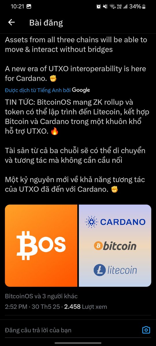 ADA_Submarine's tweet photo. @MartinDeBon1 Chào mừng litecoin trở về nhà BTC Với cầu nối từ cardano. https://t.co/UPYb2j4xqt