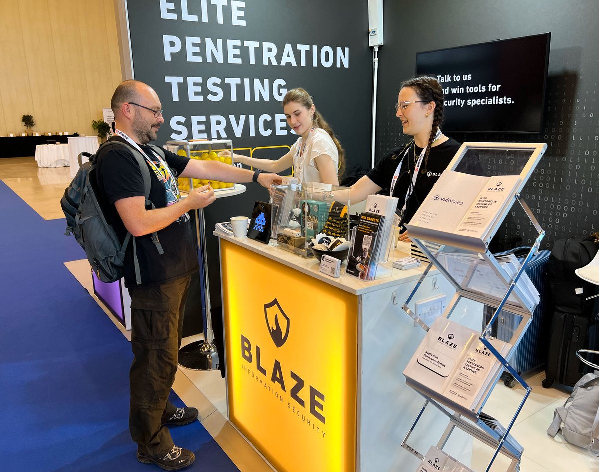 blazeinfosec's tweet image. Final day at OWASP Global AppSec, and we’ve definitely felt the love. Thanks to everyone who stopped by our booth, joined the Lucky Dip and hung around for the prize draws. Your energy made this event even better. Until next time! 🔥