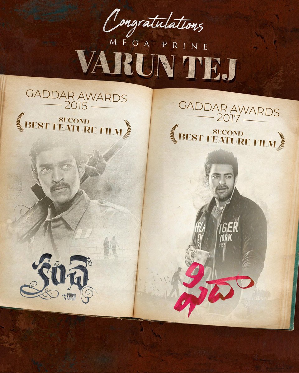 Velivela Indhra Ram (@indhraram) on Twitter photo Congratulations <a href="/IAmVarunTej/">Varun Tej Konidela</a> anna.
You truly deserve these awards for all the tireless efforts putting up on the cinema 💕.
Wishing you to have many more ahead 👍🏻☺️ Congratulations <a href="/IAmVarunTej/">Varun Tej Konidela</a> anna.
You truly deserve these awards for all the tireless efforts putting up on the cinema 💕.
Wishing you to have many more ahead 👍🏻☺️