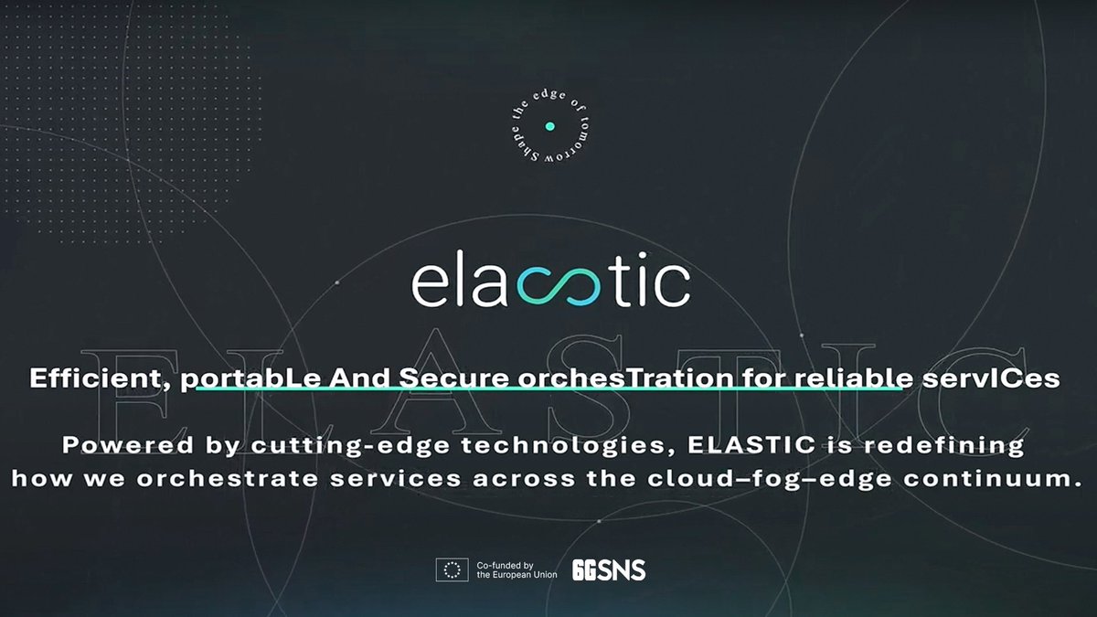 New video from the #ELASTIC project!
 Secure, efficient orchestration across the cloud–fog–edge continuum in 6G.

▶️ Watch &amp; subscribe: youtu.be/WBZHgk9d3SU?si…

#ELASTICproject #6G #EdgeComputing #FaaS #Privacy #OpenSource