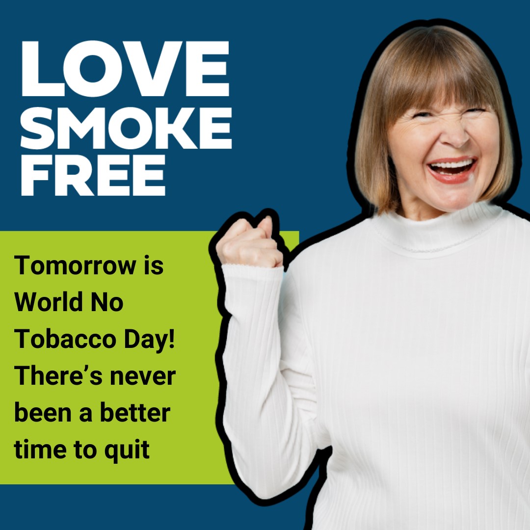Tomorrow is World No Tobacco Day! 📅

Quit tomorrow and within 20 minutes of stopping smoking, your heart rate and blood pressure will return to normal ♥️

Start your smoke free journey:
orlo.uk/FFYTB

#WorldNoTobaccoDay2025