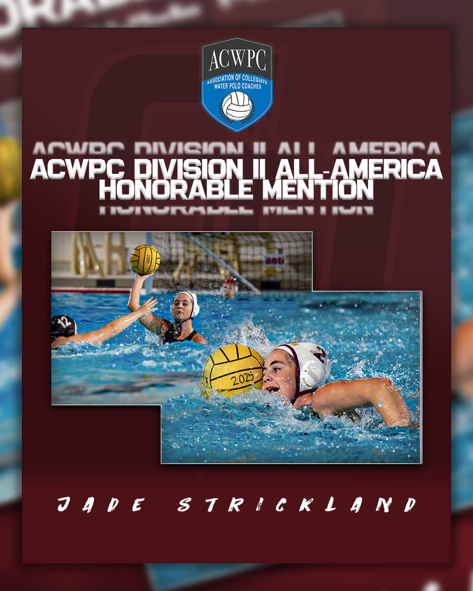 Congratulations to Jade Strickland, who was named an honorable mention for the ACWPC all-American class!
